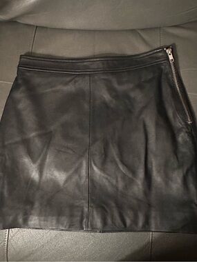 Lab Lamb Leather Skirt